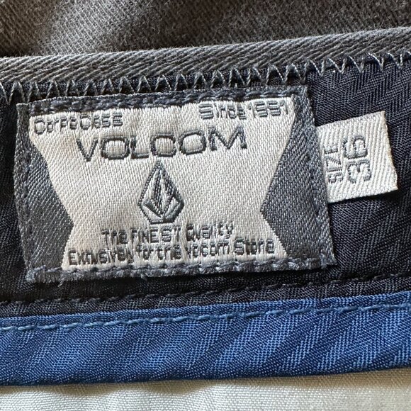 Volcom men’s size 36 cotton blend gray chino flat front shorts - Picture 5 of 8